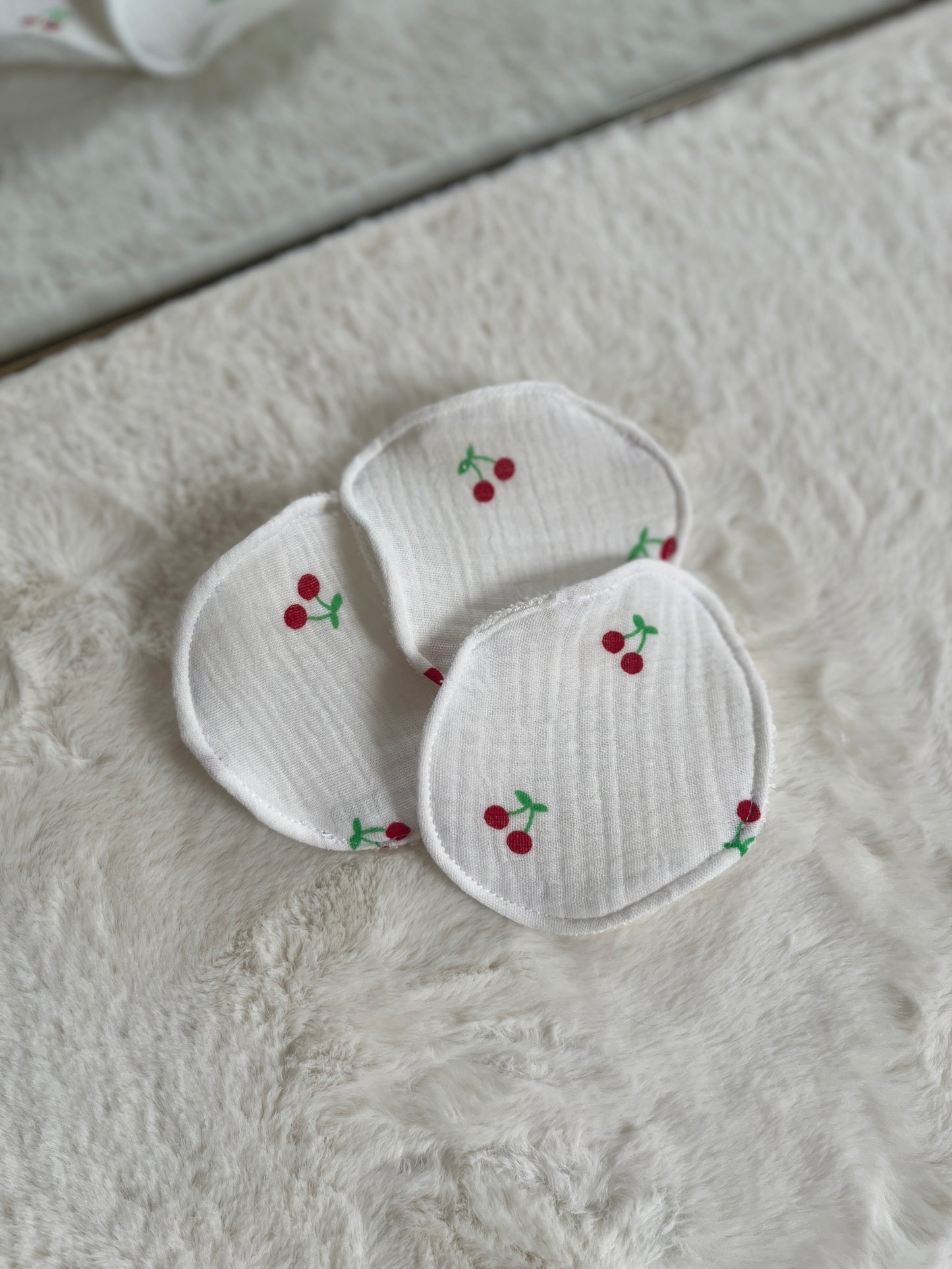 Coton démaquillants lavables - Faits main | Doux, écologiques et réutilisables | Lot de 5 cotons