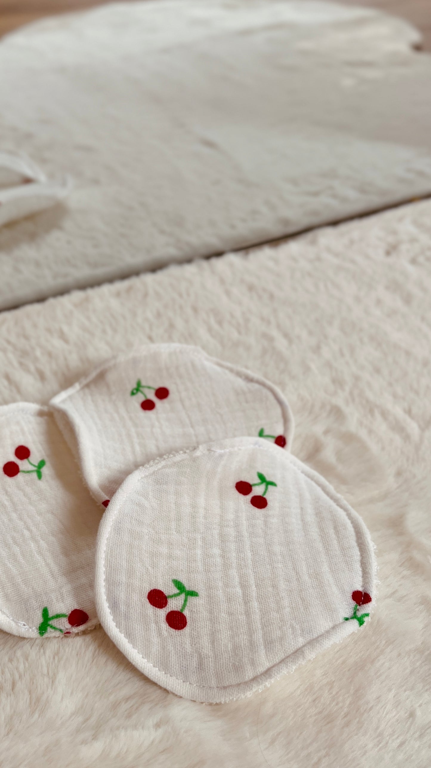 Coton démaquillants lavables - Faits main | Doux, écologiques et réutilisables | Lot de 5 cotons