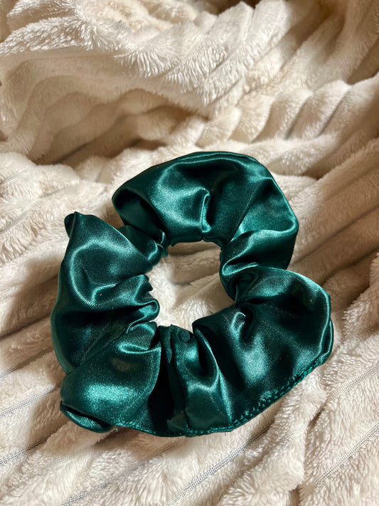 ✨Chouchou en Satin - Vert Sapin - Collection de Noël🎄
